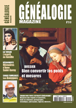 Sommaire Généalogie Magazine N°310