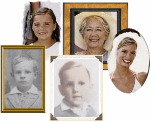 Portraits avec cadre