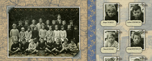 Page style scrapbooking pour vos photos de famille
