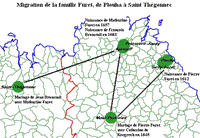 Généalogie et toponymes : les migrations de ses ancêtres sur une carte