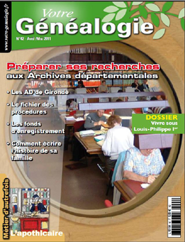 Sommaire Votre genealogie N°42