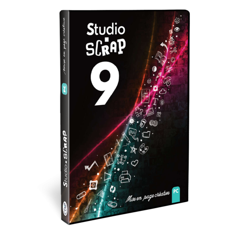 Studio-Scrap 9 Deluxe en coffret - Licence permanente Studio-Scrap 9 Deluxe en coffret - Licence permanente
