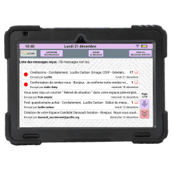 Facilotab XXL - WiFi - 128 GB - Android 13 - Schermo molto grande - Scocca rinforzata - Tablet semplificato per Anziani