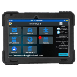 Facilotab XXL - WiFi - 128 GB - Android 13 - Schermo molto grande - Scocca rinforzata - Tablet semplificato per Anziani