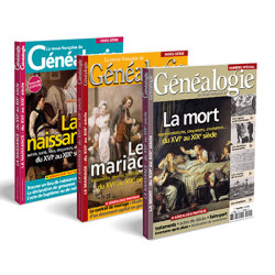 3 titres : La naissance - Le mariage - La mort