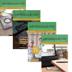 Lot de 4 Généatique Info par courrier