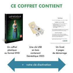 Mise à Jour Généatique 2025 Classique - En Coffret avec Clé USB
