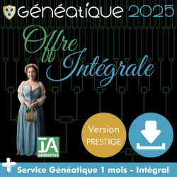 Pack Mise à Jour Généatique 2025 Prestige en téléchargement + Abonnement Intégral