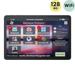 Facilotab Classic - WiFi - 128GB - Android 14 - Tablet semplificato per anziani