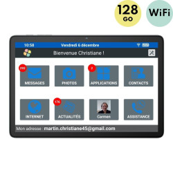 Facilotab Classic - WiFi - 128Go - Android 14 - Tablette simplifiée pour Seniors