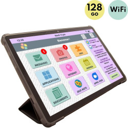Facilotab Classic - WiFi - 128 GB - Android 14 - Tablet semplificato per anziani