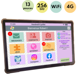 copy of Facilotab XXL - WiFi - 128 GB - Android 13 - Schermo molto grande - Scocca rinforzata - Tablet semplificato per Anziani