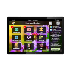 Facilotab Classic - WiFi - 128 GB - Android 14 - Tablet semplificato per anziani