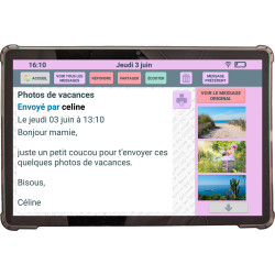 Facilotab Classic - WiFi - 128GB - Android 15 - Tablet semplificato per anziani