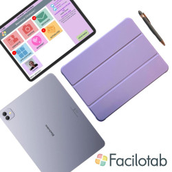 Facilotab XXL Classic - WiFi 256GB - Android 15 - Schermo extra large - Tablet semplificato per anziani