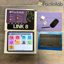 Facilotab XXL Classic - WiFi 256 GB - Android 15 - Schermo extra large - Tablet semplificato per anziani