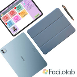 Facilotab XXL Classic - WiFi 256GB - Android 15 - Schermo extra large - Tablet semplificato per anziani