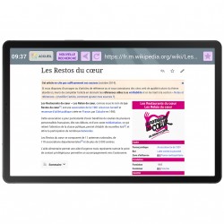 Tablet semplificato Facilotab L Galaxy - 10,5 p - WiFi/4G - 32 GB - Android 11 - Marchio SAMSUNG - Interfaccia Senior
