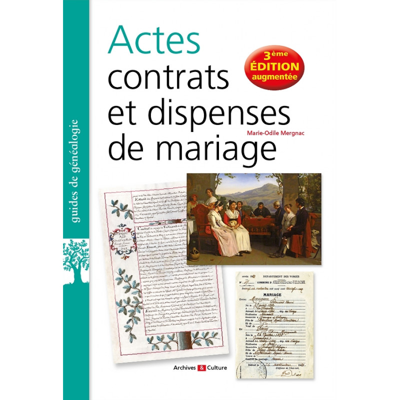 Actes, contrats et dispenses de mariage - Nouvelle édition 2020 Actes, contrats et dispenses de mariage - Nouvelle édition 2020