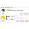Informations et notifications des applications
