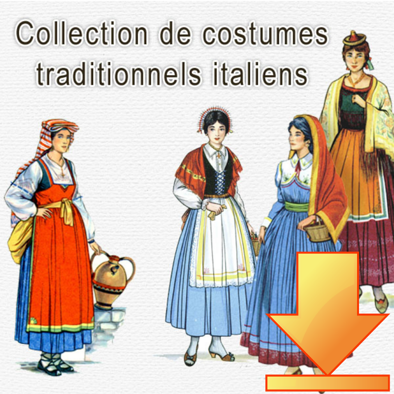 Collection de costumes traditionnels italiens en téléchargement Collection de costumes traditionnels italiens en téléchargement