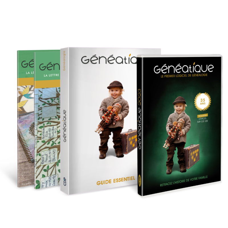 Pack Généatique 2023 Prestige Pack Généatique 2023 Prestige