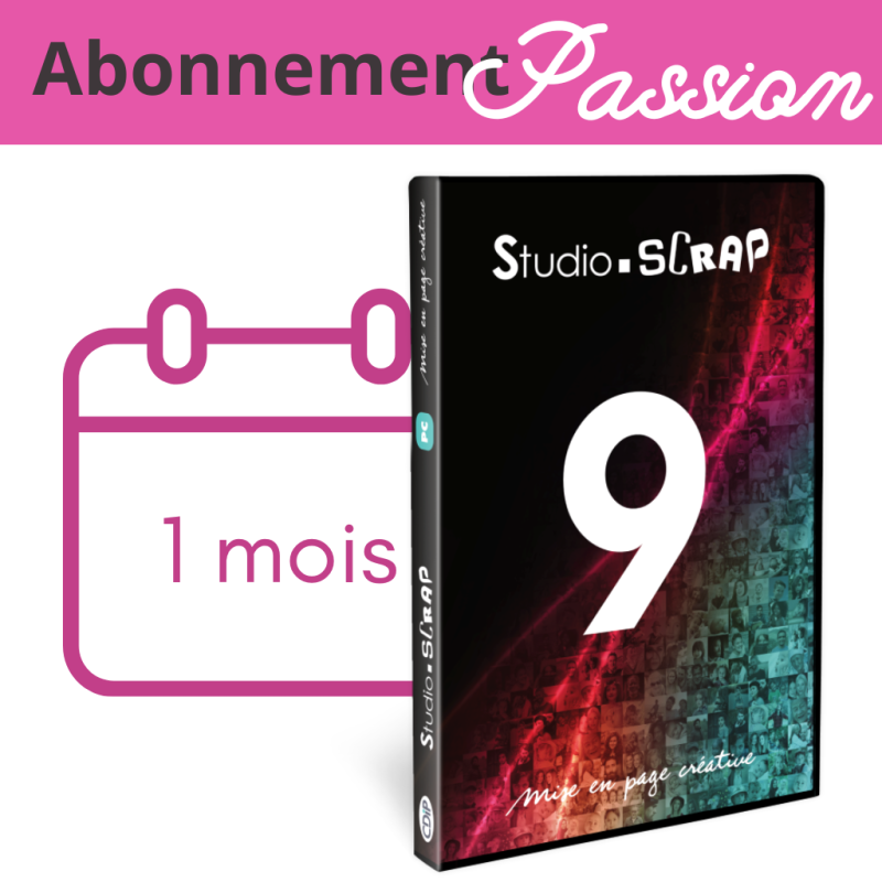 Abonnement mensuel service Studio-Scrap Passion