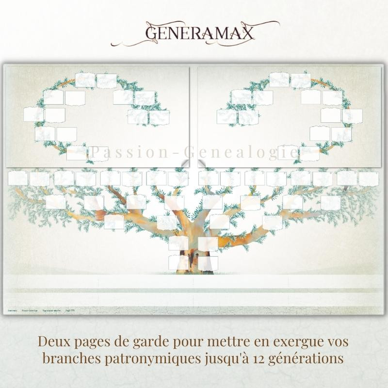 Kit GénéraMax avec Étiquettes - arbre généalogique vierge