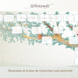 Kit GénéraMax avec Étiquettes - arbre généalogique vierge