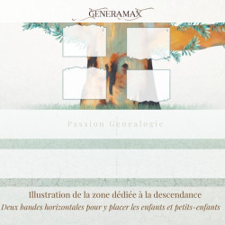 Kit GénéraMax avec Étiquettes - arbre généalogique vierge