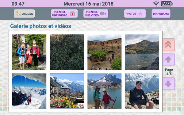 Visualisation des photos