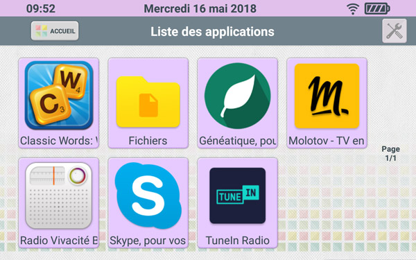 Les applications