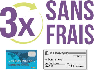 Paiement en 3x sans frais