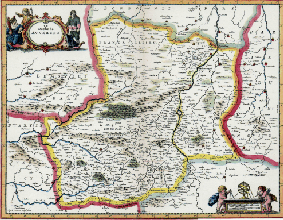 Carte de l'Auvergne
